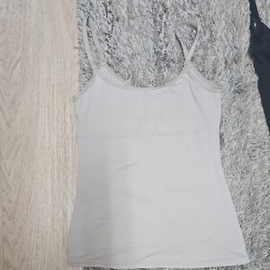 Beige Shaper Spaghetti Strap Tank Top